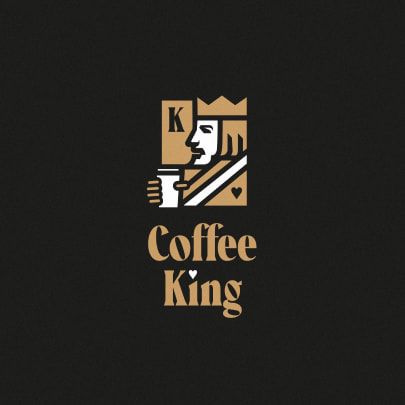 Логотип для кофейни “coffee king” г.Санкт-Петербург